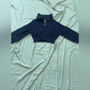Navy Blue Long Sleeve Sweatshirt